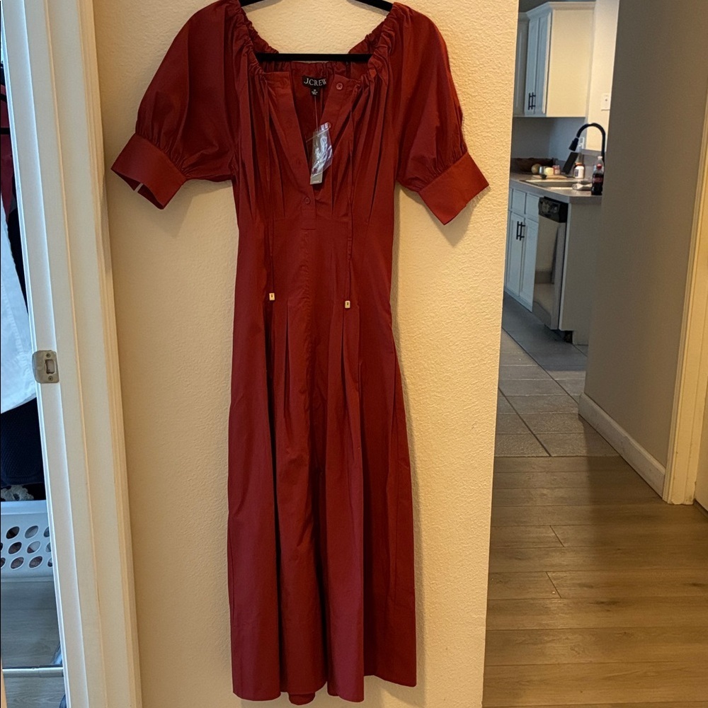 J. Crew Women's Terracotta Midi Dress - Picture 2 of 5